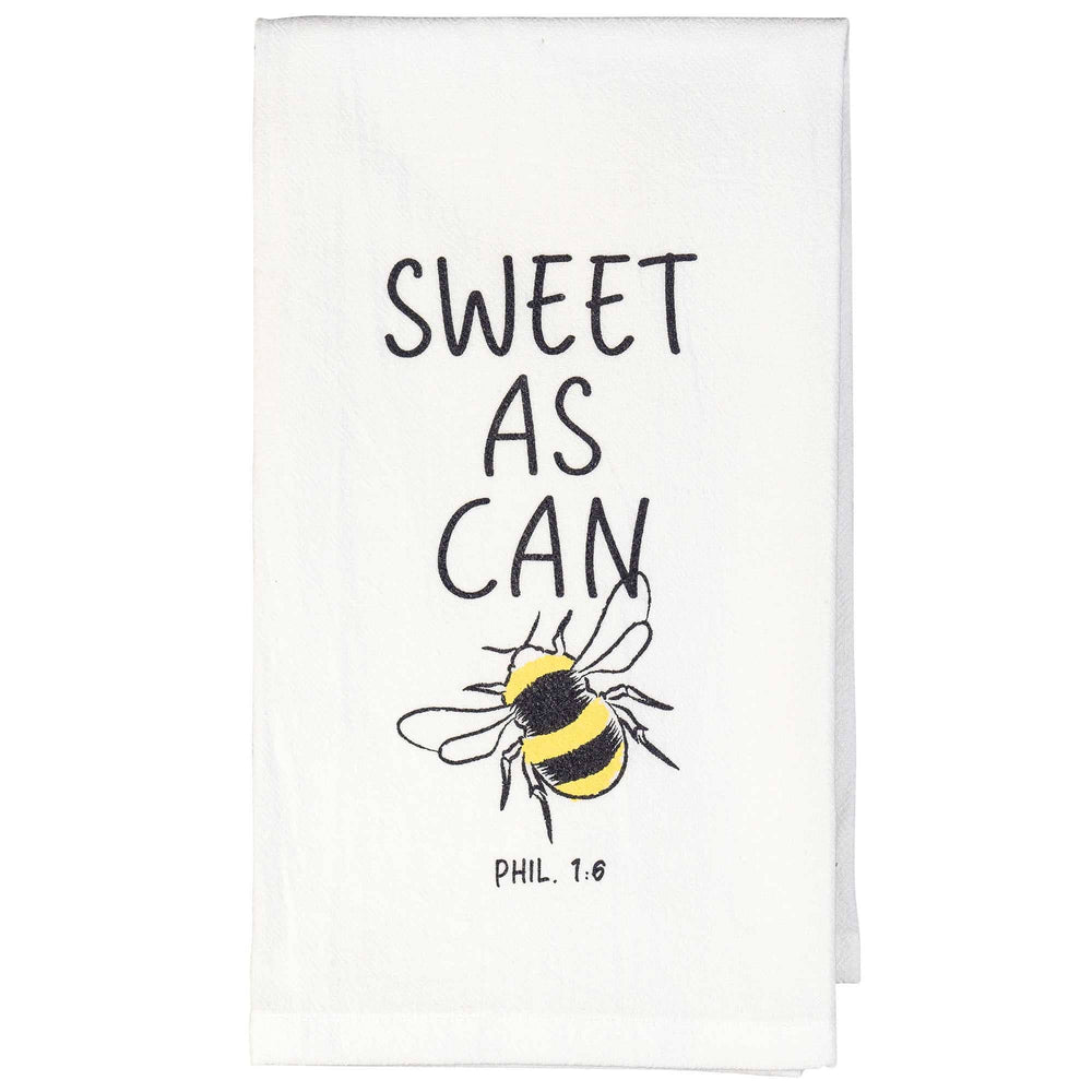 Toalla de saco de harina de algodón Sweet As Can Bee