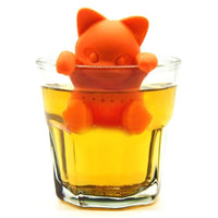 Infuseur à thé en silicone en forme de chat
