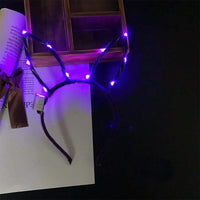 Orejas de conejo parpadeantes con LED