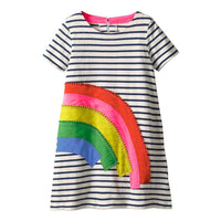Summer Llama Rainbow Dresses (Child)