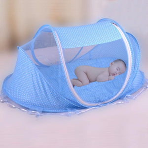 Foldable Baby Bed With Pillow + Net