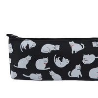 Cat Pattern Silicone Pencil Cases