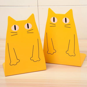 Serre-livres de chat de dessin animé
