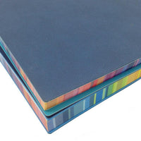 Cuaderno lateral arcoíris de colores
