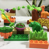 Conjunto de bloques de construcción de dinosaurios
