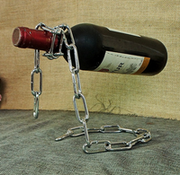 Illusion Floating Rope Chain Wine Bottle Holder
