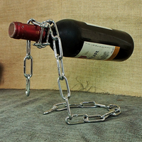 Portabotellas de vino con cadena de cuerda flotante Illusion