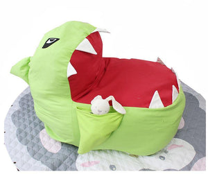 Stuffed Animal Storage Shark Bean Bag Chair