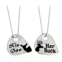 Couple's Elk Necklace Set