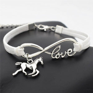 Infinity Love Horses Bracelet