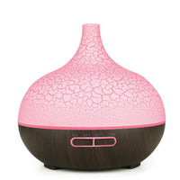 Crackled Color Changing Light Essential Oil Diffuser