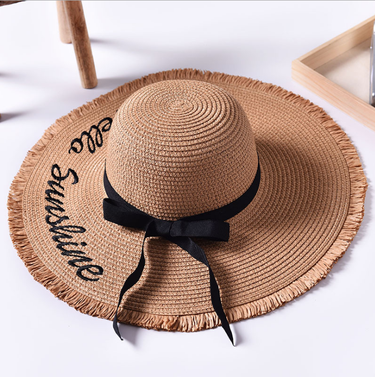 Hello Sunshine Embroidered Sun Hats | Only Inspired Gifts  display picture 2