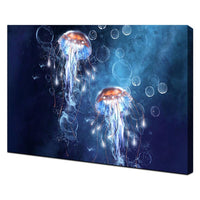 Jellyfish Aquatic Canvas Print Poster
