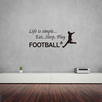 Décalcomanie murale football (football) 
