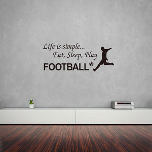 Décalcomanie murale football (football) 