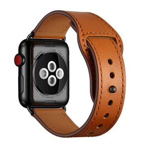 Correa de cuero para Apple Watch 