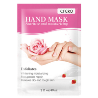 Mascarilla de manos hidratante de rosas
