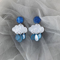 Cloud Raindrop Acrylic Earrings
