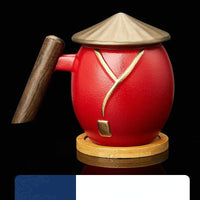 Samurai Swordsman Teacup With Filter
