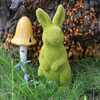 Artificial Grass Flocked Easter Rabbits
