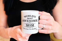 Tasse à café en céramique à sublimation, cadeau pour mère
