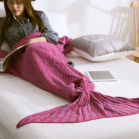 Mermaid Tail Knitted Blankets