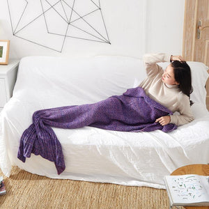 Mermaid Tail Knitted Blankets