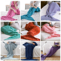 Mermaid Tail Knitted Blankets

