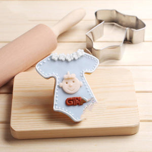 Ropa de bebé cortador de galletas de acero inoxidable molde para pastel y galletas herramientas de cocina para hornear
