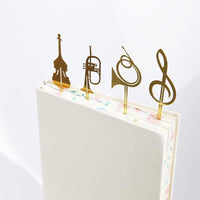 Exquisite Musical Instrument Bookmarks (8 pcs)