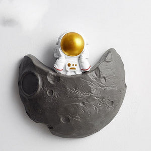 Esculturas de pared de astronauta lunar