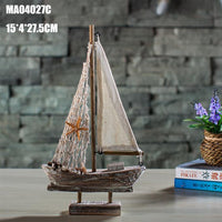 Home Decoration Antique Fishing Boat Model Creative Home Decoration
