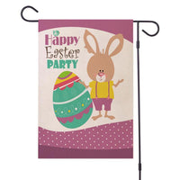 Drapeaux de jardin de Pâques Happy Bunny