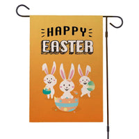 Banderas de jardín de Pascua Happy Bunny
