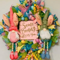 Some Bunny Loves You Easter Gnomes Wreath