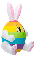 Inflatable Easter Egg Bunny Yard Decor
