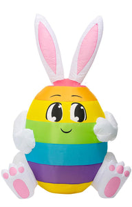 Inflatable Easter Egg Bunny Yard Decor