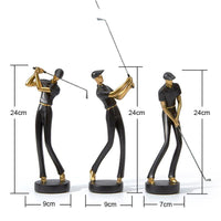 Figurines décoratives de golf
