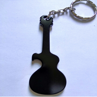 Guitar Shape Bottle Opener Keychains
