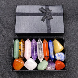 Set de regalo de piedras curativas de los siete chakras