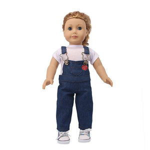 Doll Denim Jacket & Overalls Outfits
