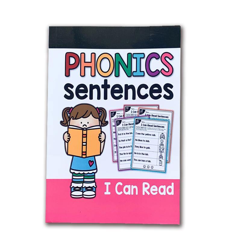 Cuaderno de ejercicios de oraciones de fonética elemental
