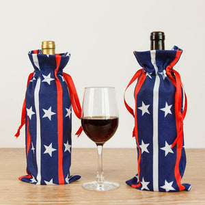Bolsa de regalo Franela Decoración navideña Cubierta para botella de vino