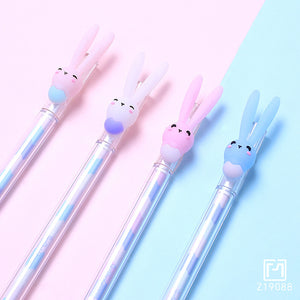 Cartoon Cute Creative Long Ears Ice Cream Rabbit Gel Pen 0.5mm
