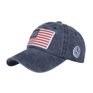 USA American Flag Embroidered Baseball Hat
