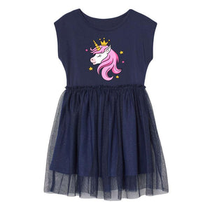 Vestido de verano de princesa unicornio (niño pequeño/niño)