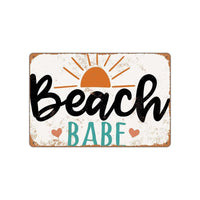 Peinture en fer rustique, décoration murale de plage, Surf, Bar