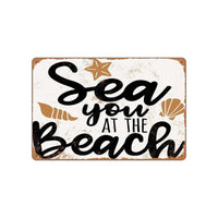 Peinture en fer rustique, décoration murale de plage, Surf, Bar
