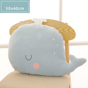 Cartoon Cute Animal Doll Lion Whale Crab Pillow