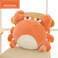 Cartoon Cute Animal Doll Lion Whale Crab Pillow